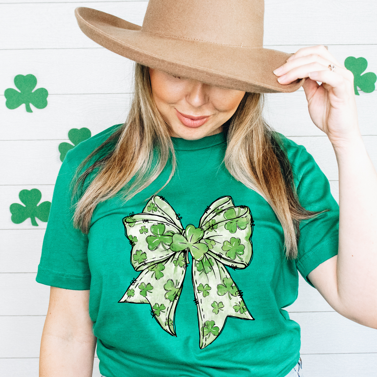 Bow with Shamrocks DTF Transfer