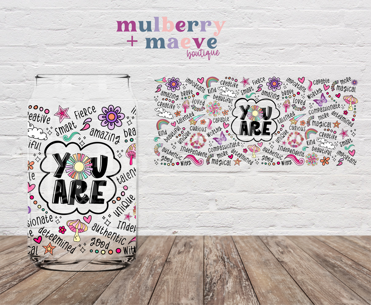 Daily Affirmations UV DTF Cup Wrap