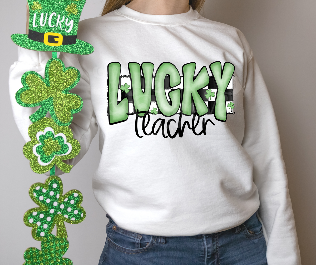 Lucky Teacher  DTF Transfer