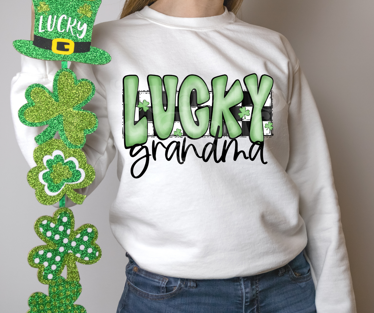 Lucky Grandma DTF Transfer