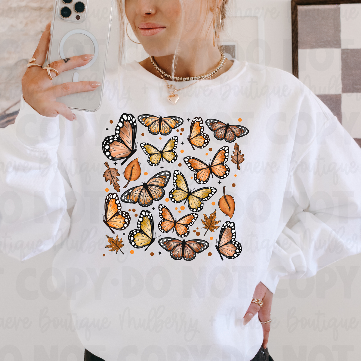 Butterfly Collage Sweatshirt
