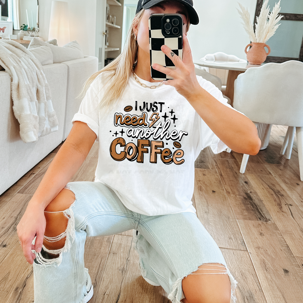 Coffee Lover Unisex Garment-Dyed Graphic T-shirt