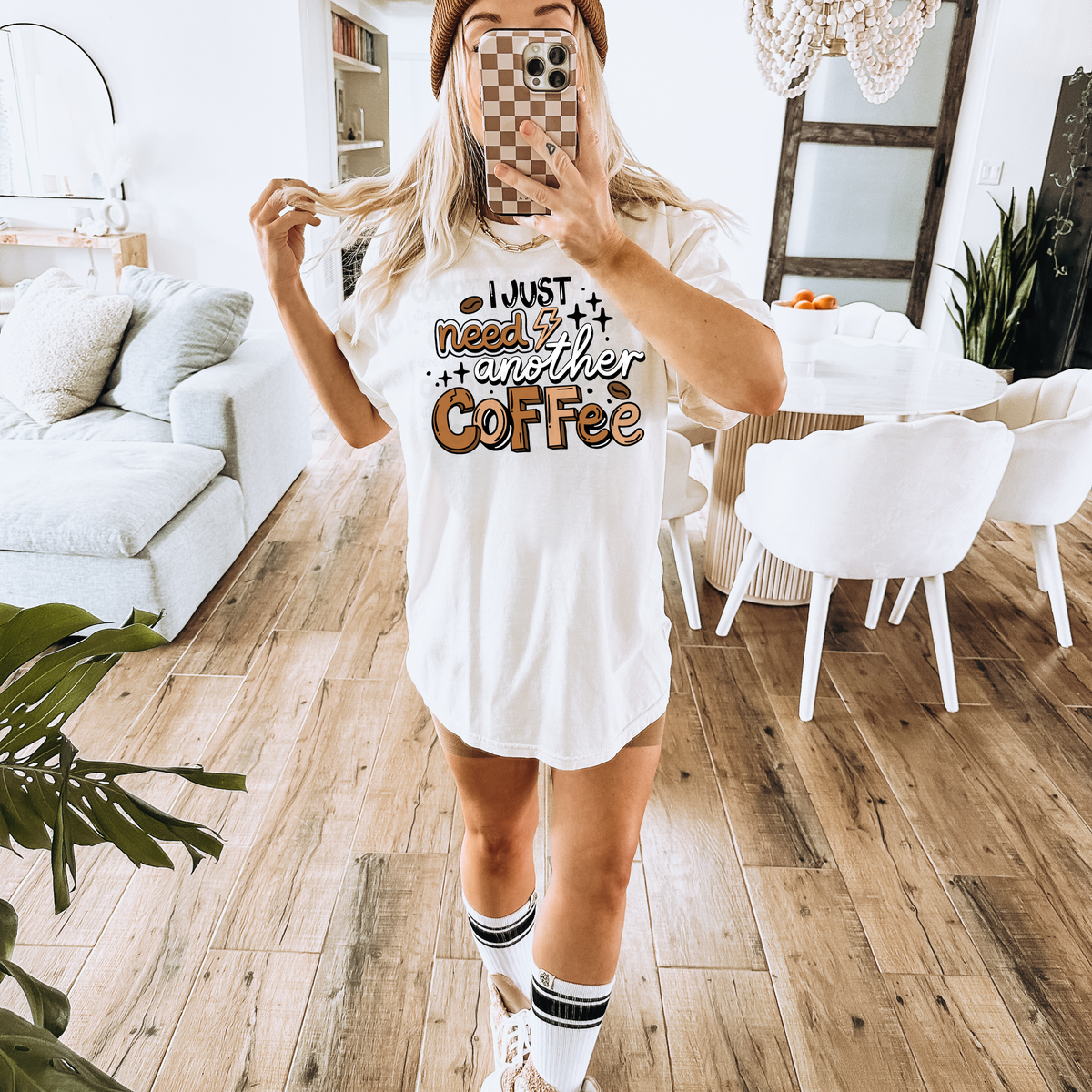 Coffee Lover Unisex Garment-Dyed Graphic T-shirt