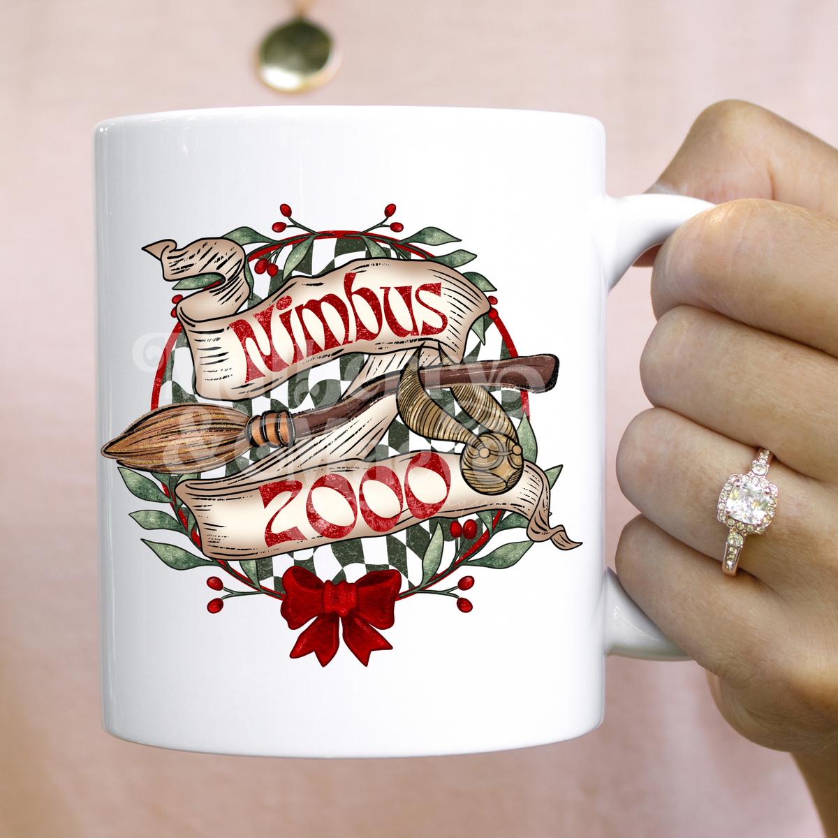 Nimbus Broomstick Christmas DTF Transfer