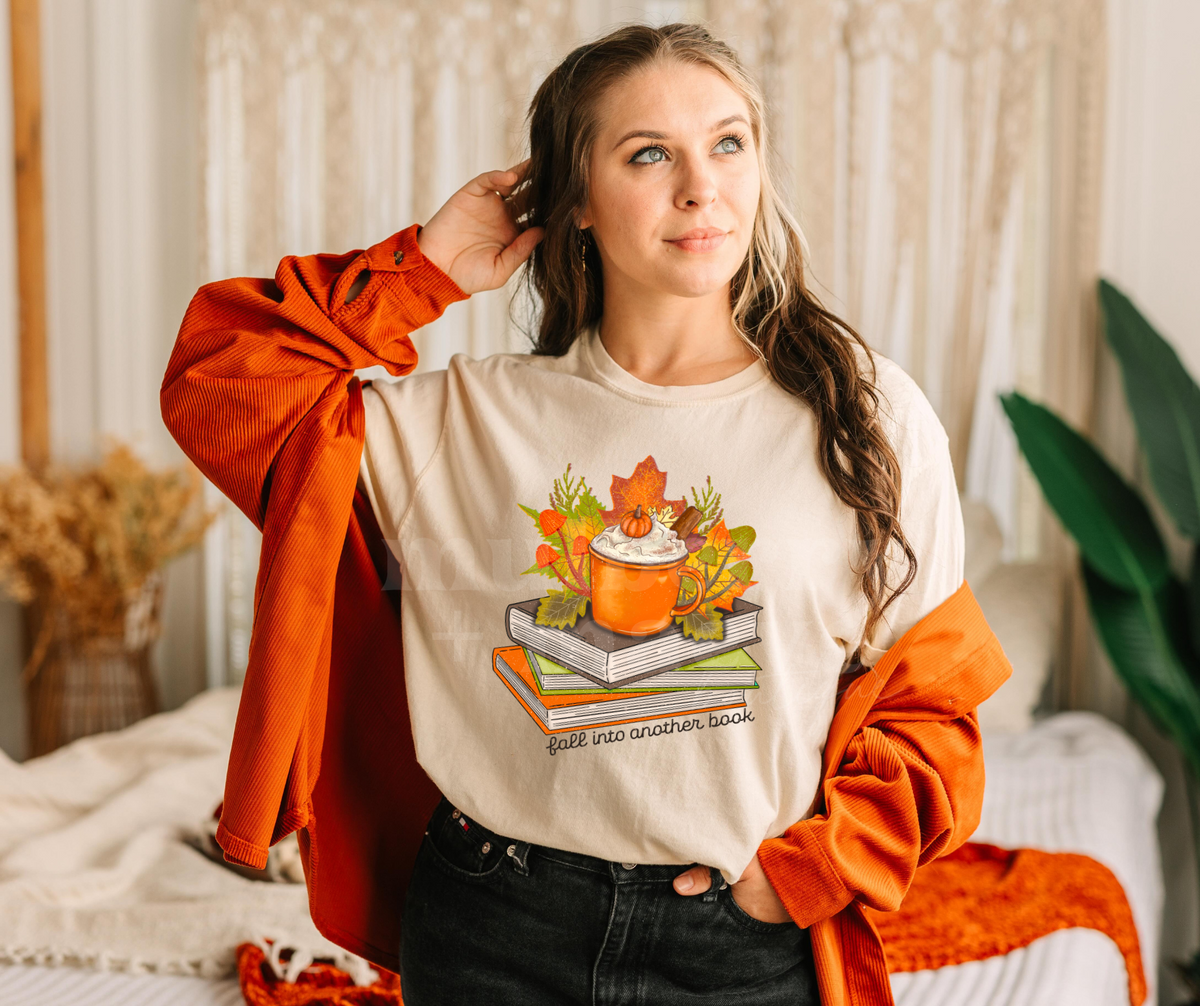 Fall Into Another Book DTF