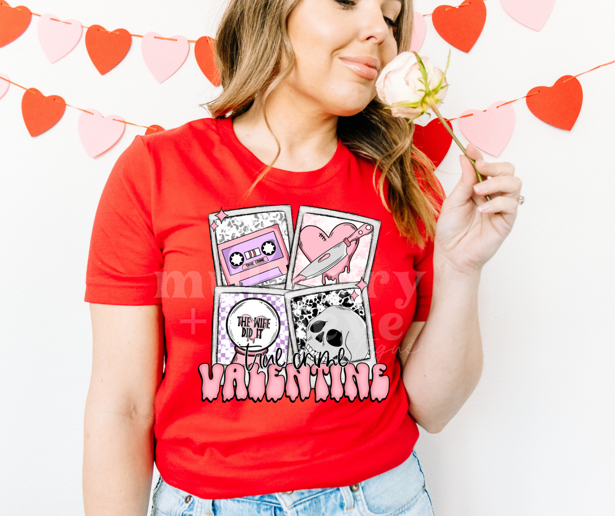True Crime Valentines DTF Transfer