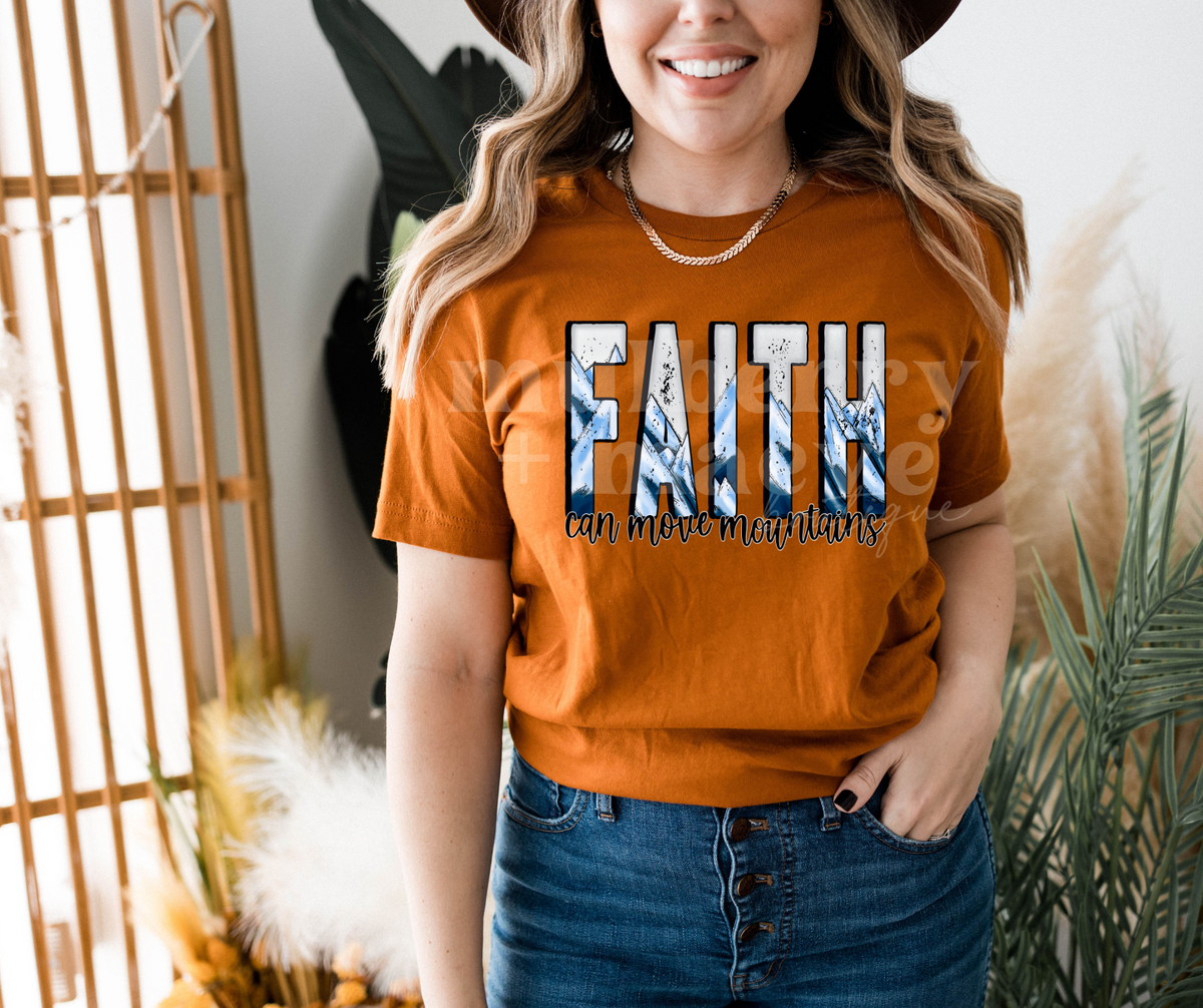 Faith Can Move Mountains DTF Transfer