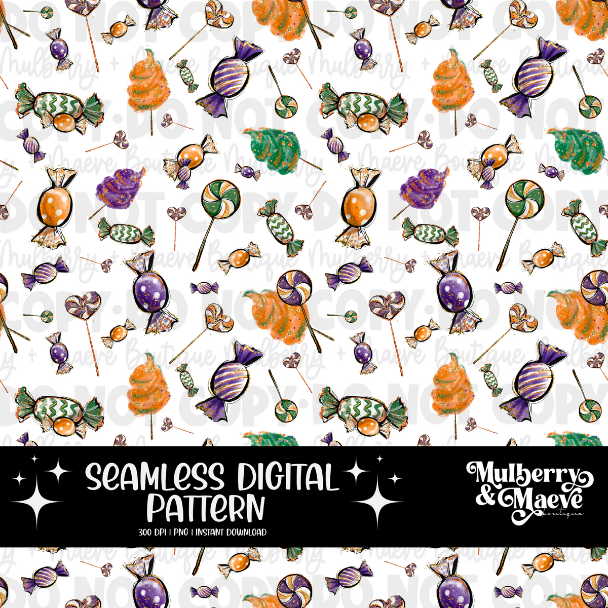 Trick or Treat Digital Pattern Paper Bundle