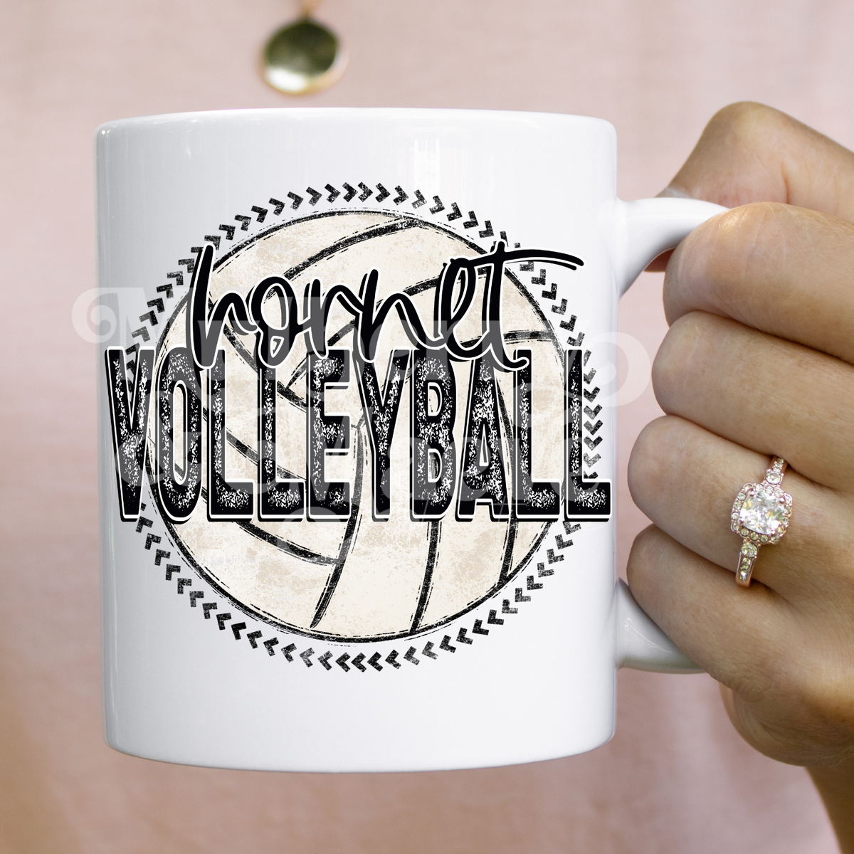 Grunge Volleyball DTF Transfer