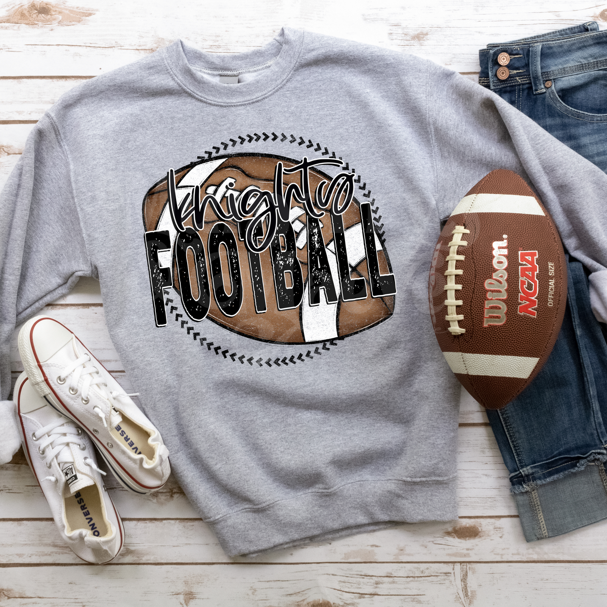 Grunge Football DTF Transfer