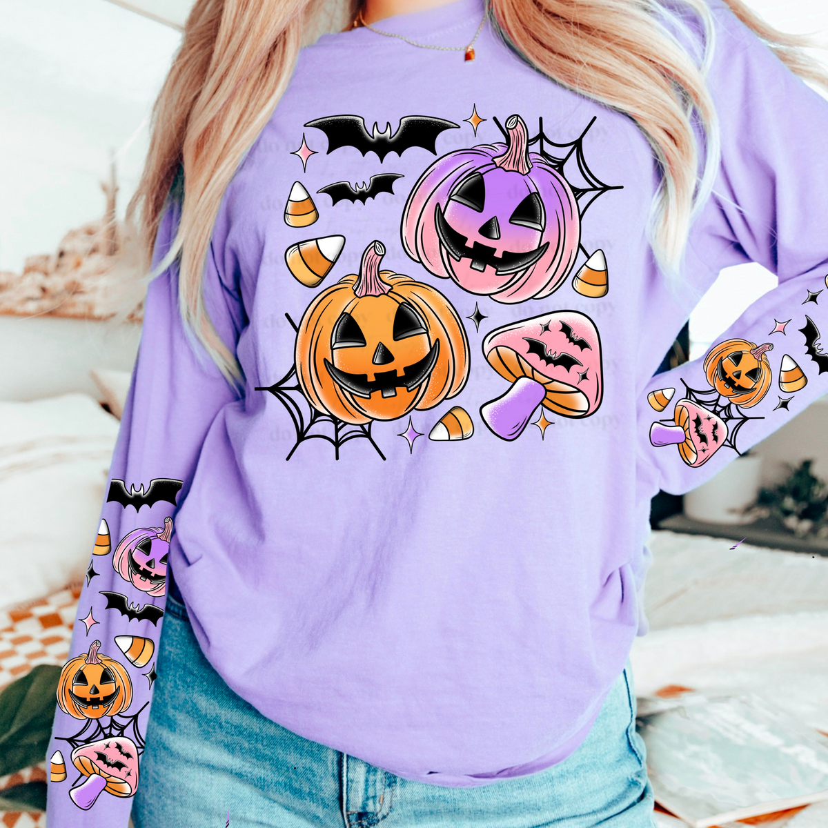 Bright Pumpkins DTF Transfer