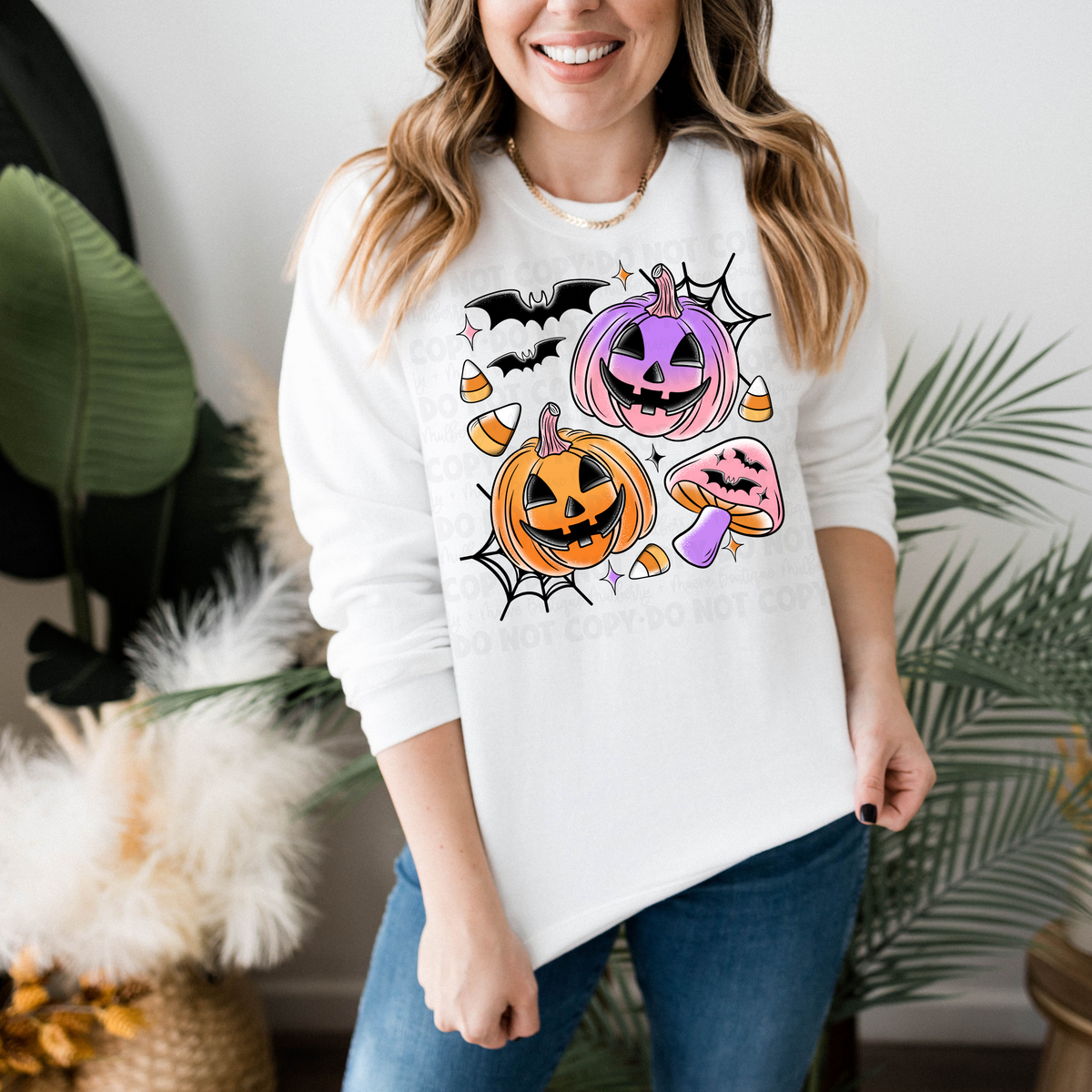 Bright Pumpkins DTF Transfer