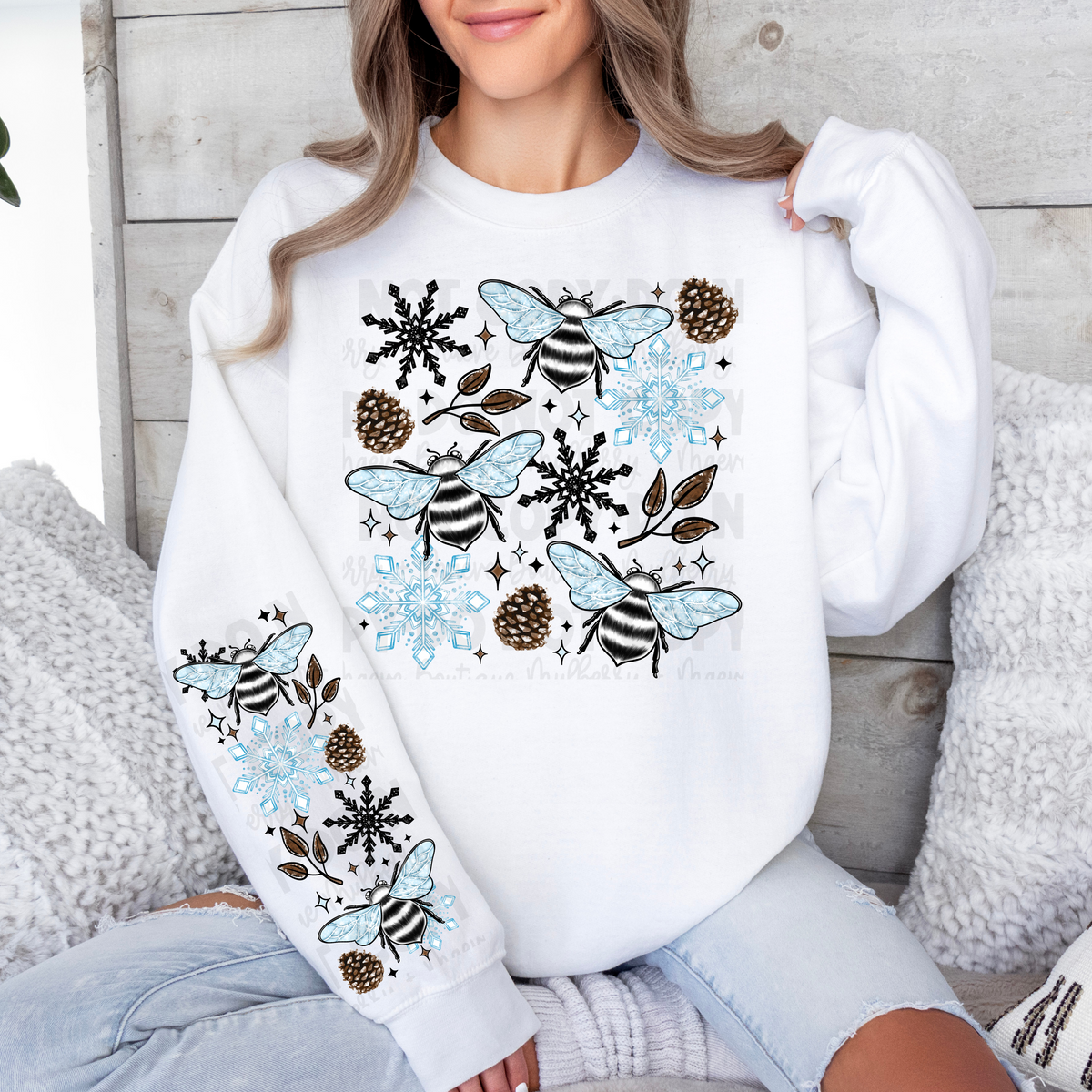 Winter Bees DTF Transfer