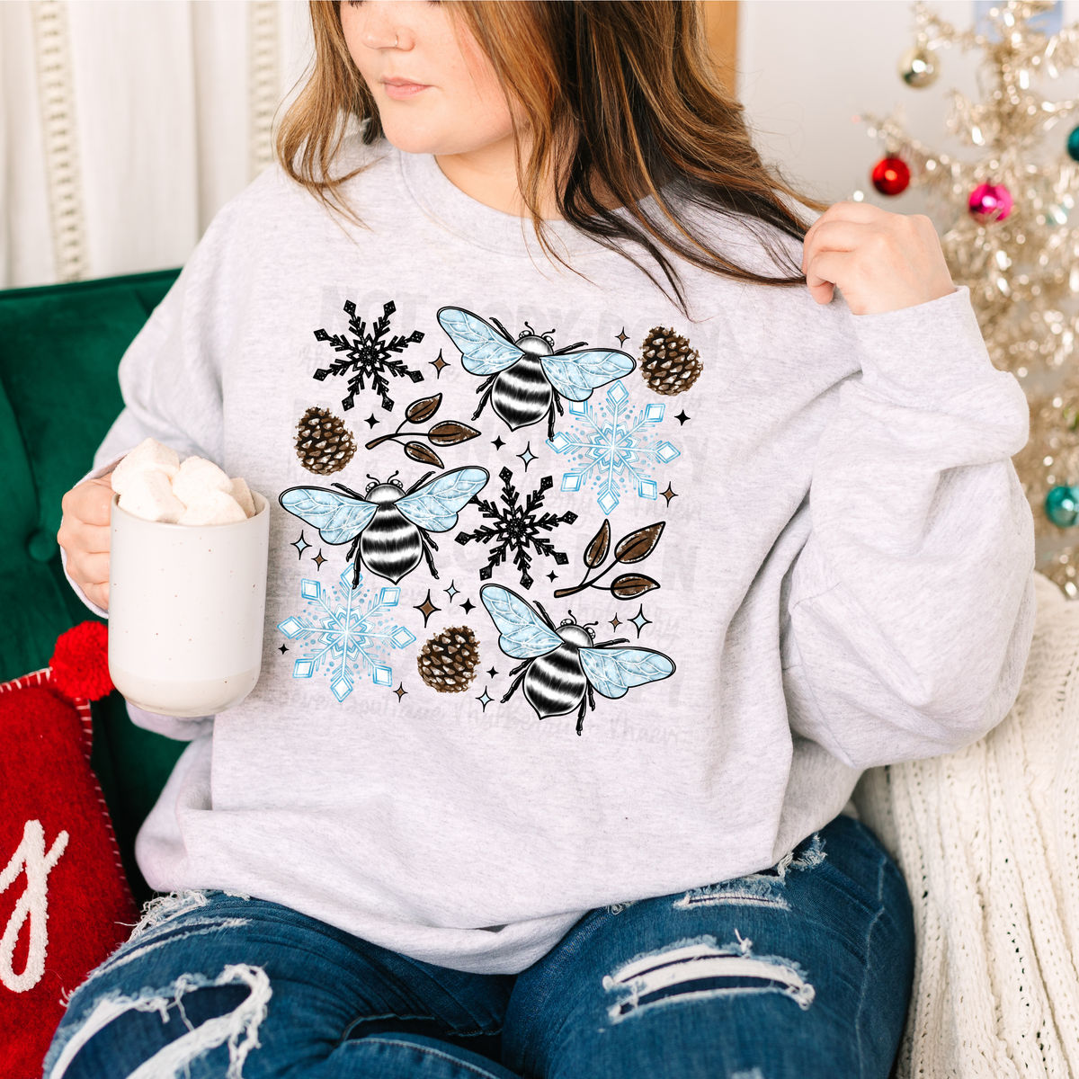 Winter Bees DTF Transfer