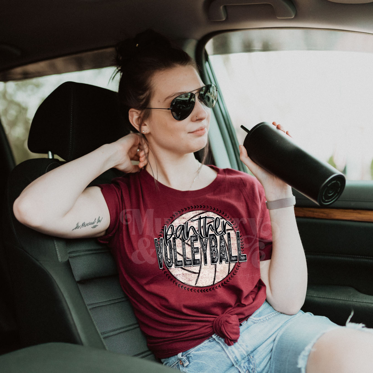 Grunge Volleyball DTF Transfer