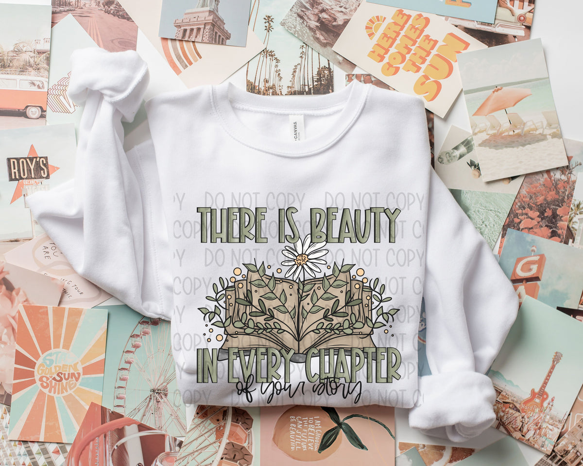 Beauty In Every Chapter DTF Transfer