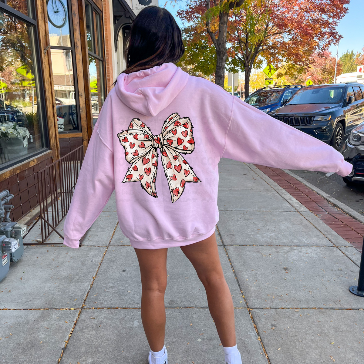 Bow with Hearts DTF Transfer