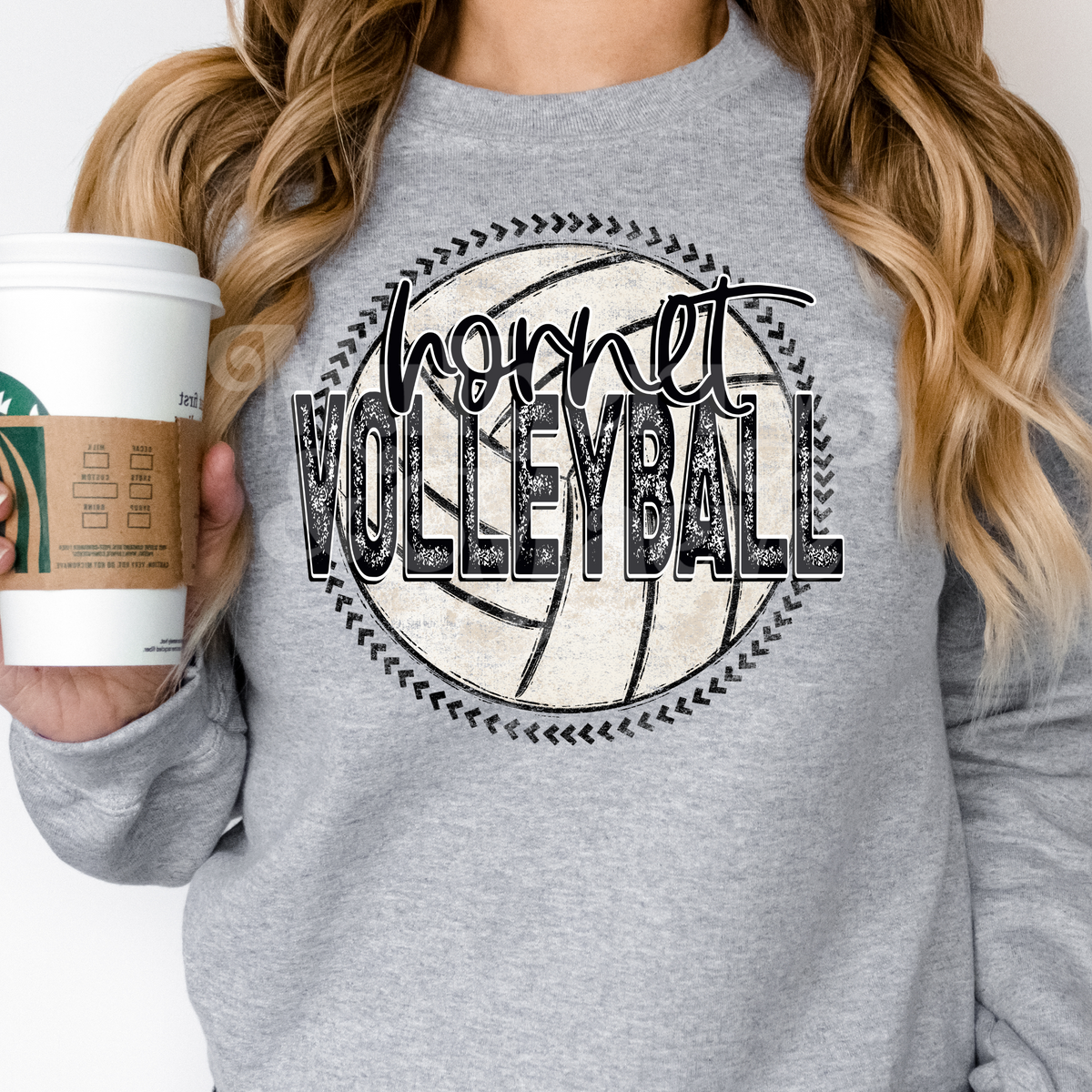Grunge Volleyball DTF Transfer