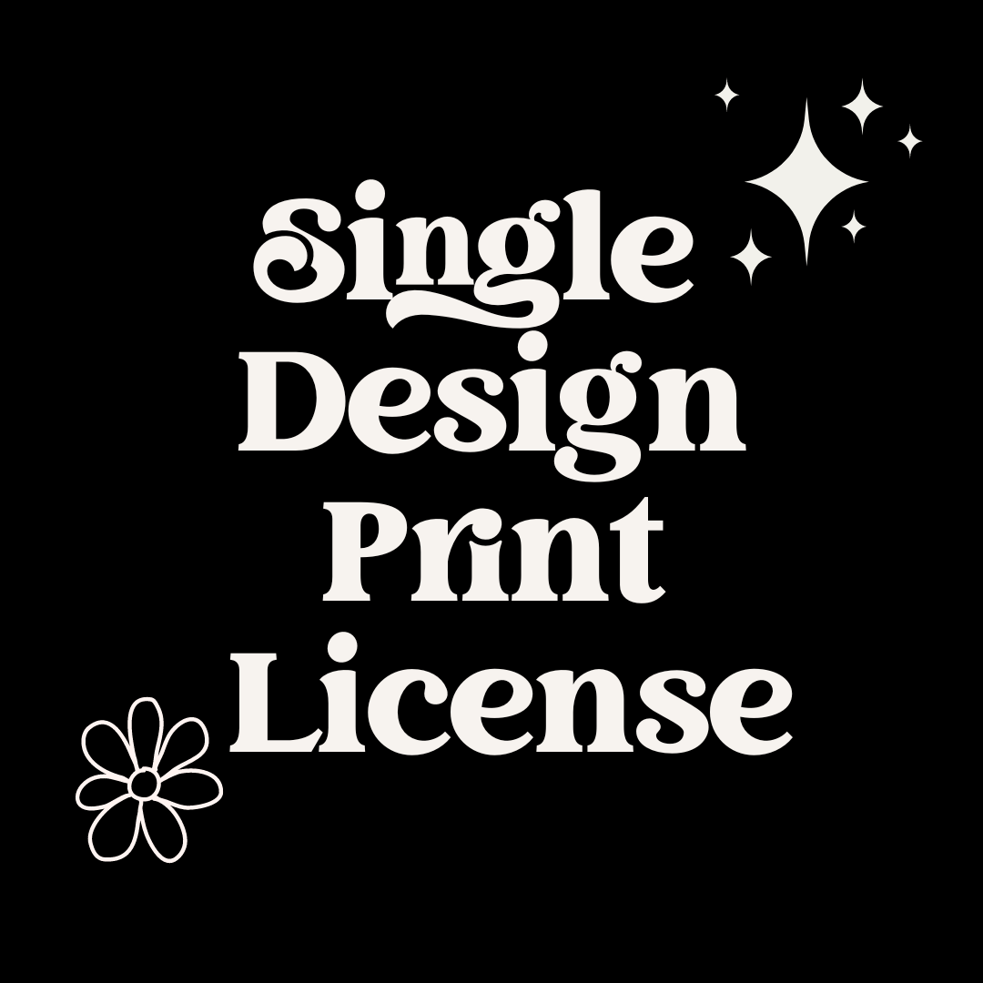 Single Design Print License