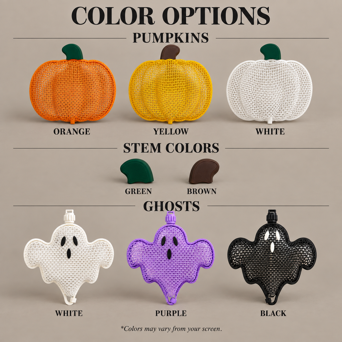 Fall Pumpkin Decoration – Halloween Class Party Hostess Gift Set