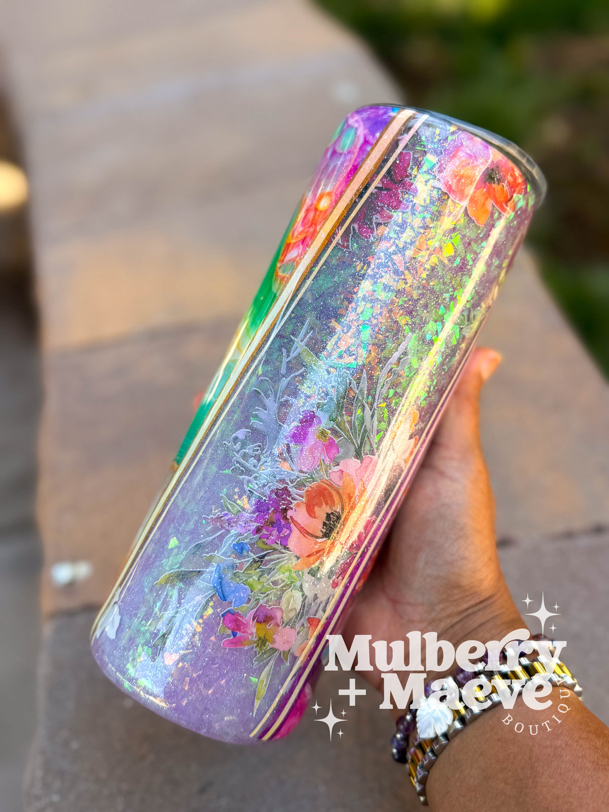 Frosted Florals 24 oz. Tumbler