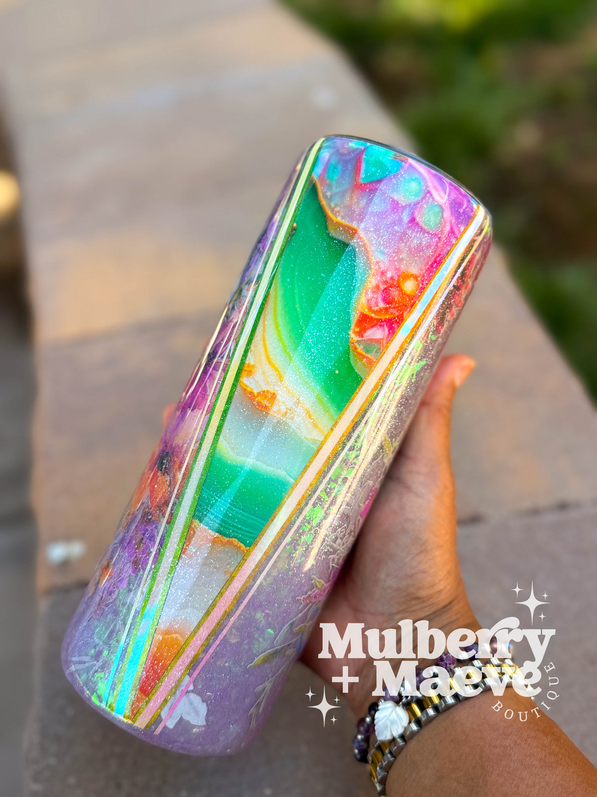 Frosted Florals 24 oz. Tumbler