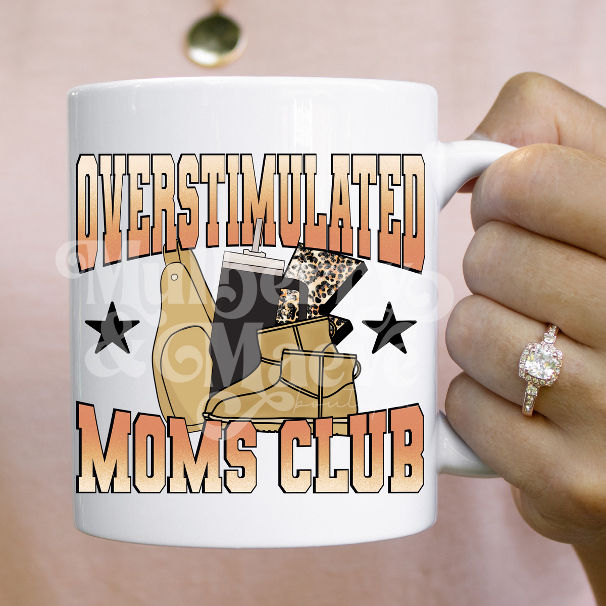 Overstimulated Mom's Club DTF Transfer