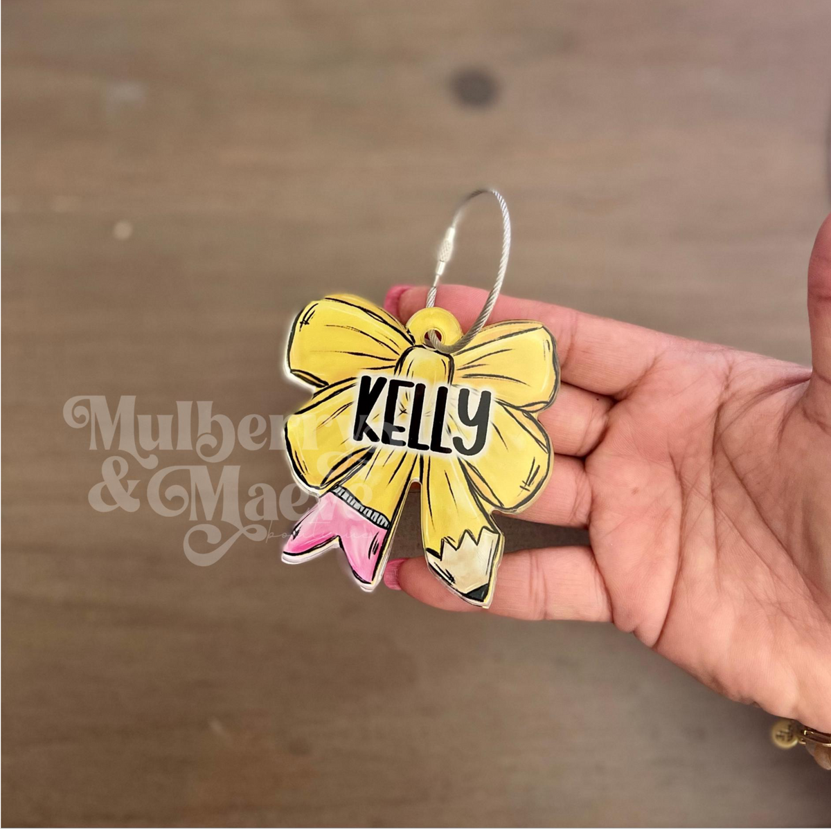 Bow Acrylic Tag