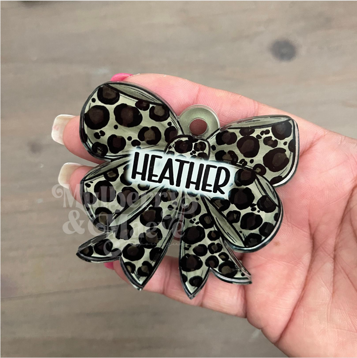 Bow Acrylic Tag