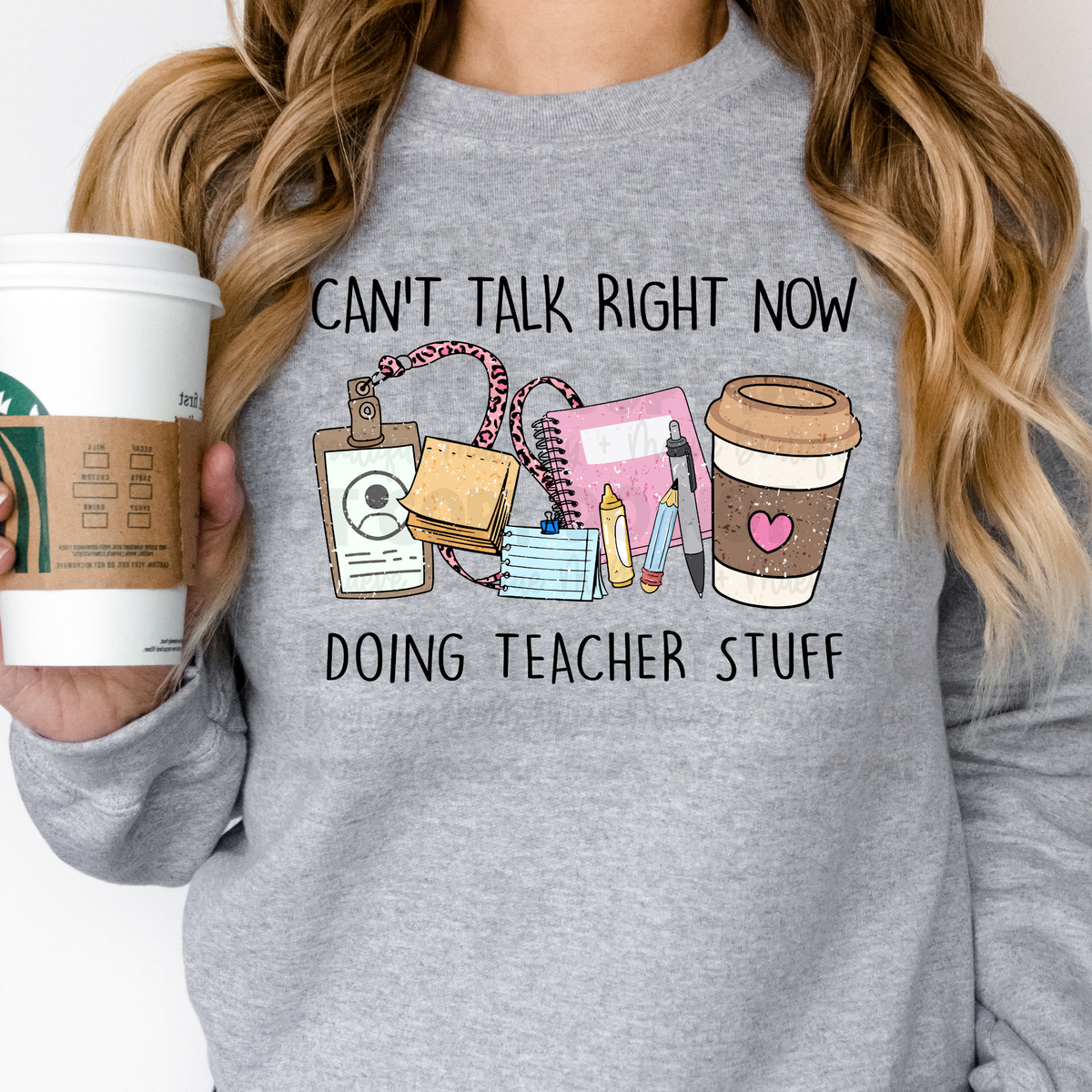 Teacher Stuff Crewneck Sweatshirt