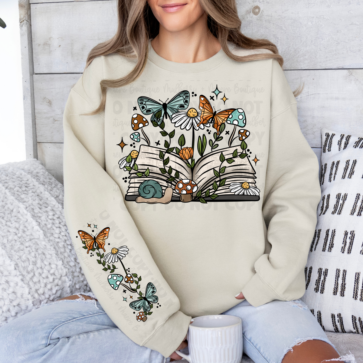 Books and Butterflies DTF Transfer