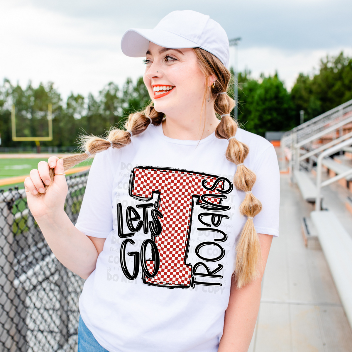 Checkered Mascot DTF Transfer