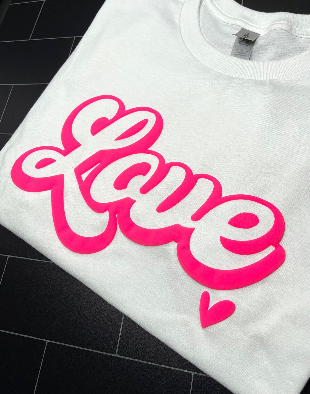 Retro Love Puff Transfer