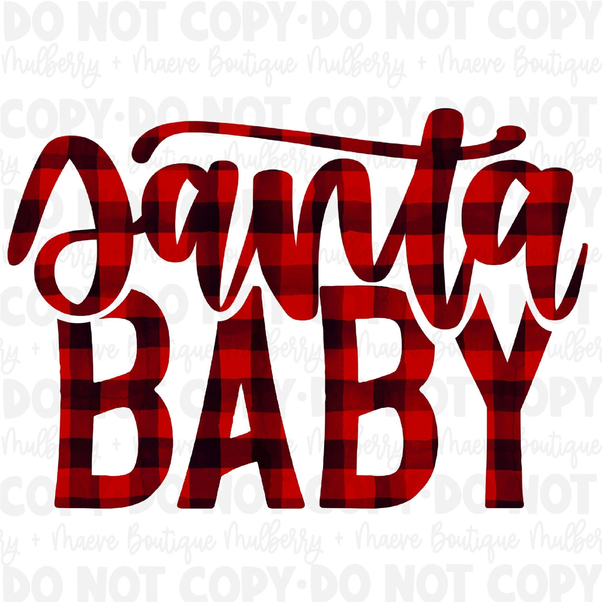 Santa Baby Sublimation Transfer