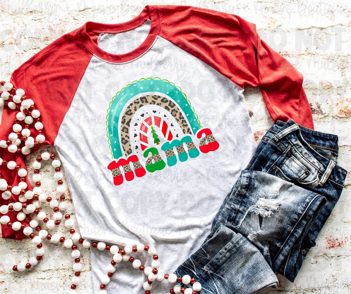 Holiday Rainbow Mama Sublimation Transfer