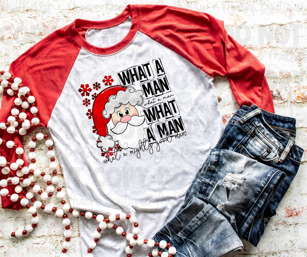 What A Man Sublimation Transfer