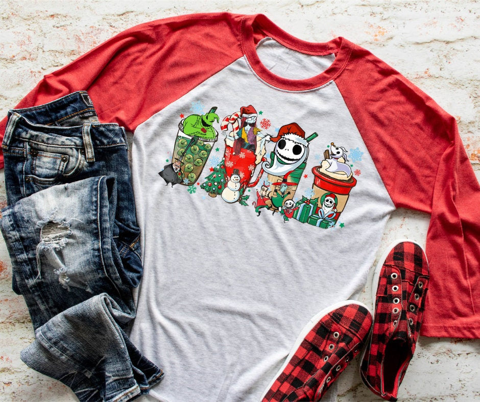 DTF Print Transfers | Ready To Press | Nightmare Before Coffee| Jack Coffee |Coffee | Latte | Iced Coffee | Christmas