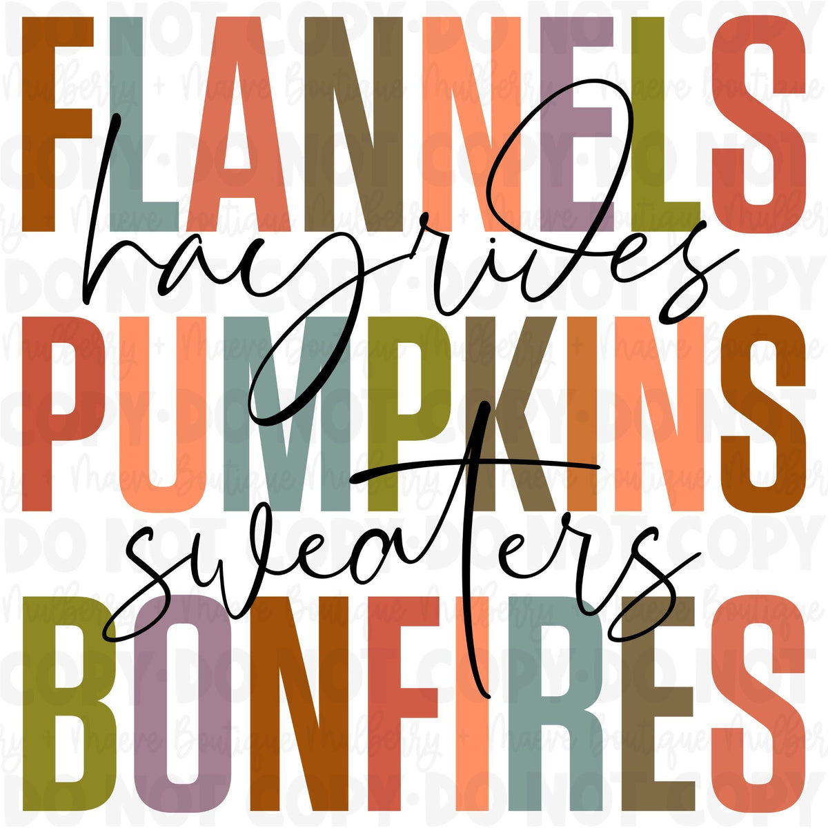 Favorite Fall Things DTF
