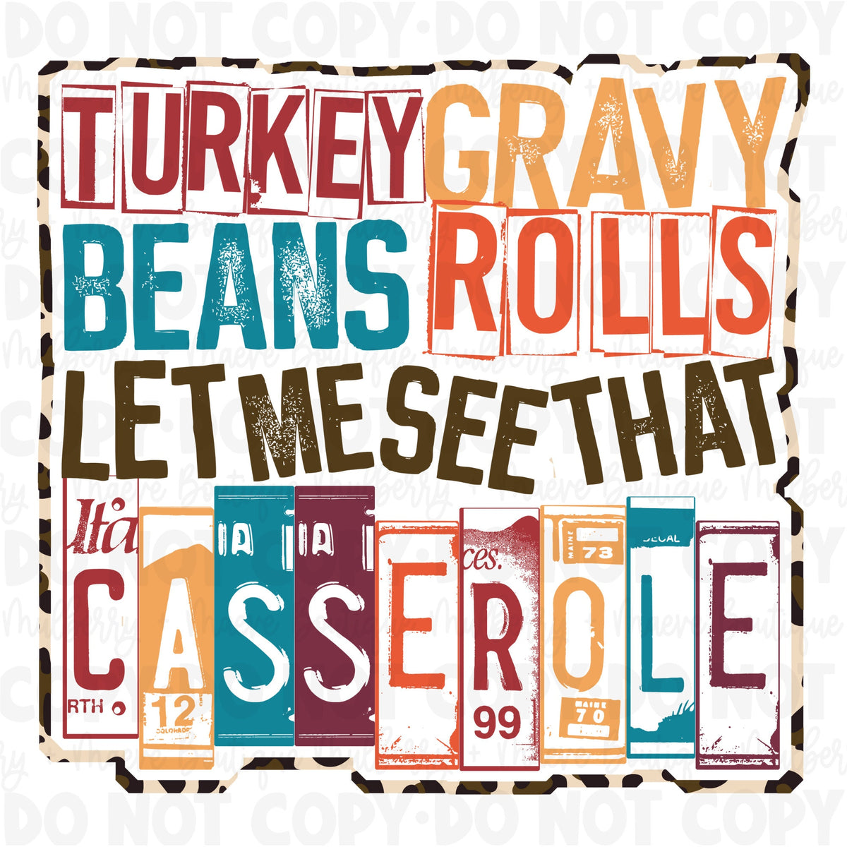 Gravy, Beans &amp; Rolls Casserole DTF