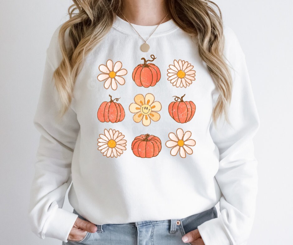 Pumpkins and Flowers DTF