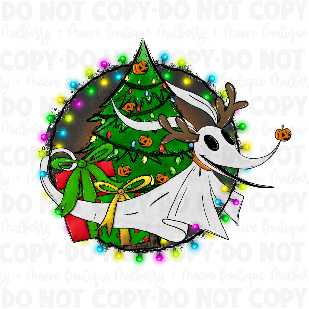 DTF Print Transfers | Ready To Press | Nightmare Before Christmas | Zero | Christmas