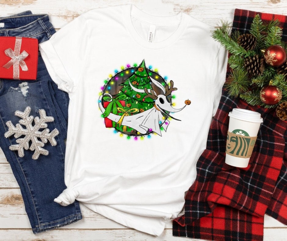DTF Print Transfers | Ready To Press | Nightmare Before Christmas | Zero | Christmas