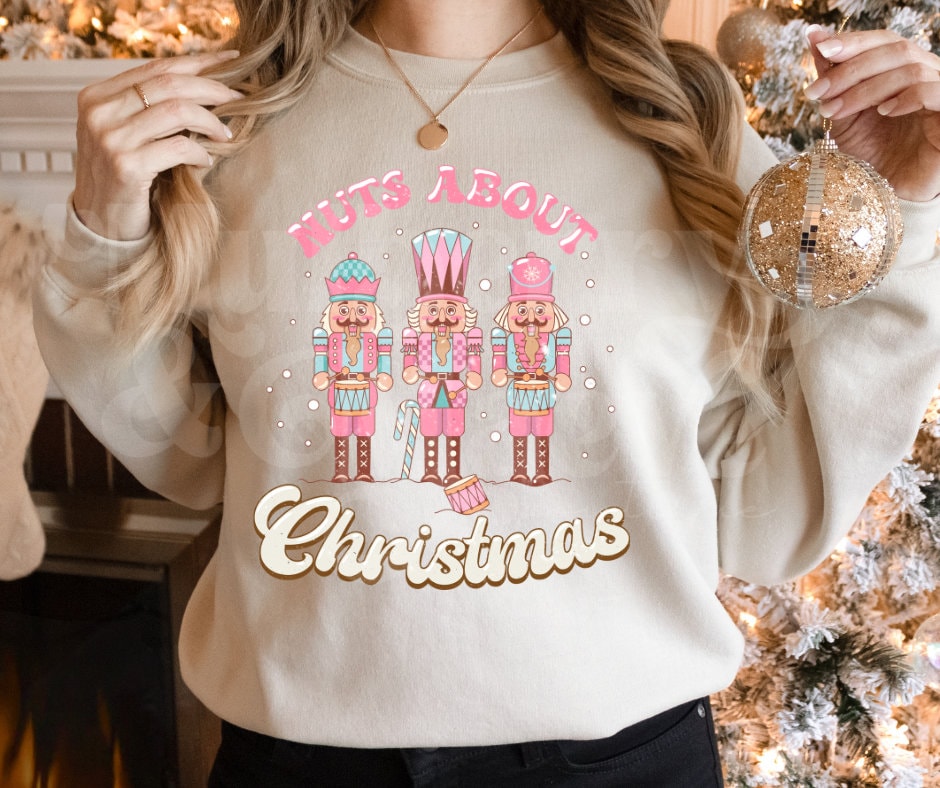 DTF Print Transfers | Ready To Press | Nuts About Christmas | Nutcrackers | Christmas | Winter | Holidays