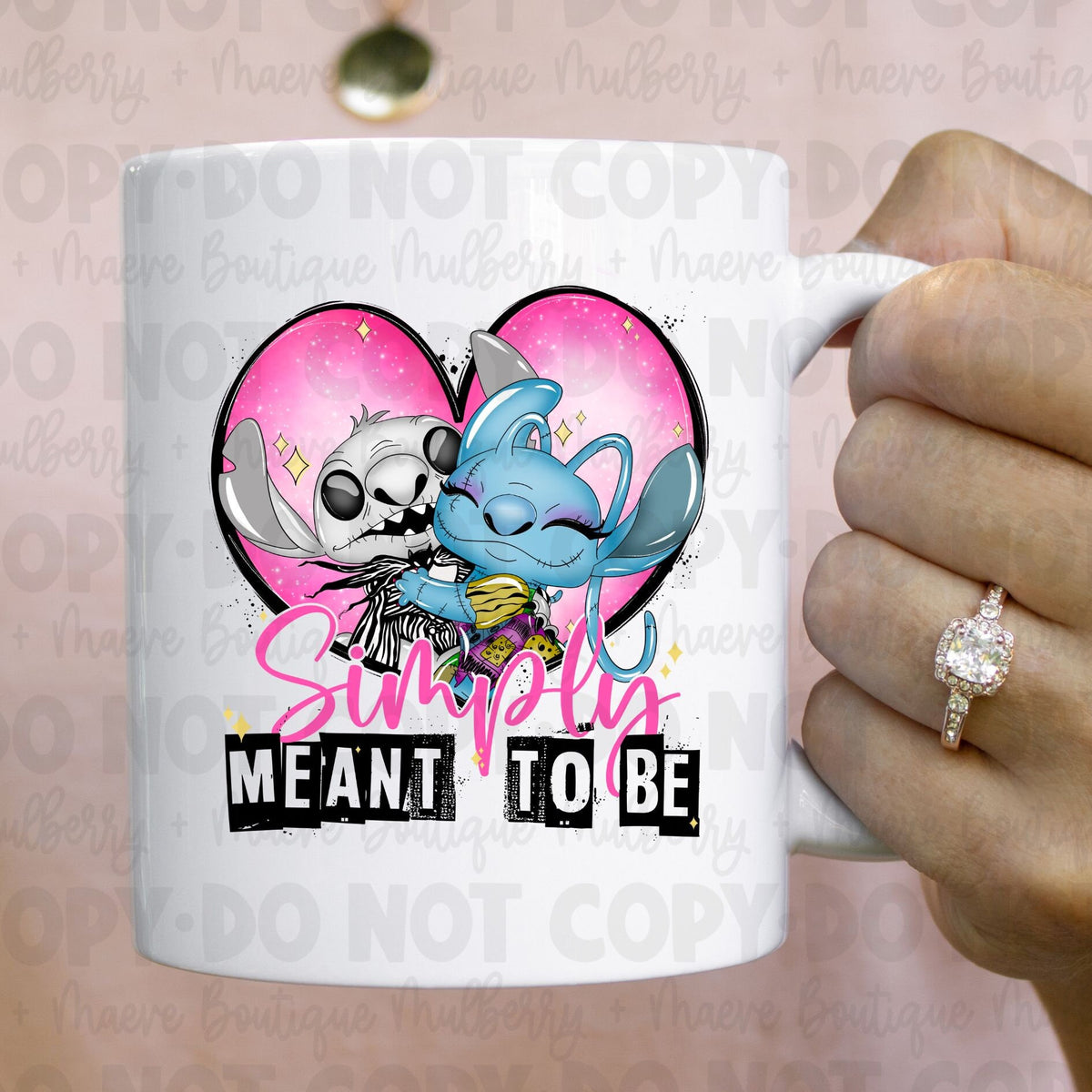DTF Transfers | Ready To Press | Sublimation |  Simply Meant To Be | Stitch | Hearts