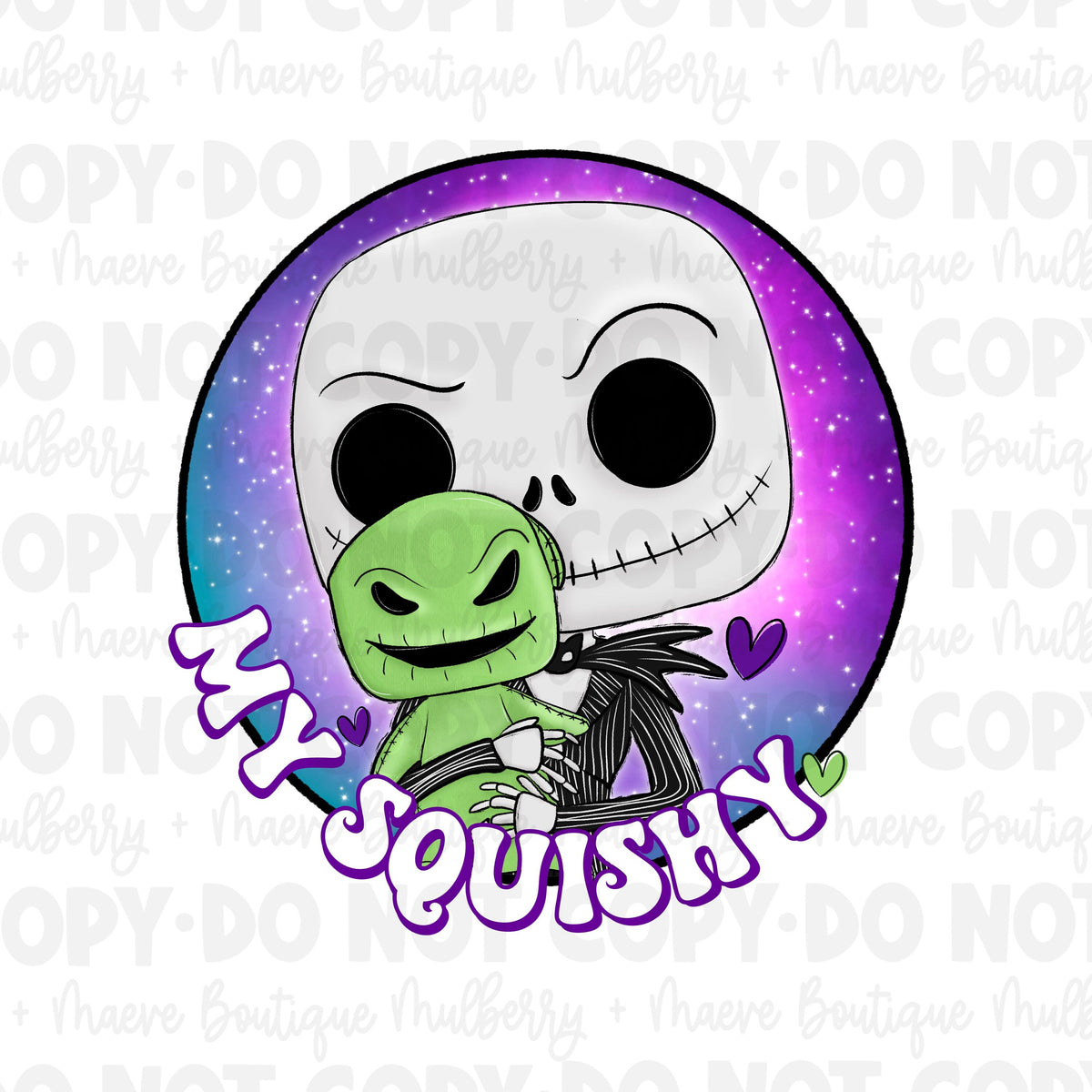 DTF Transfers | Ready To Press | Sublimation |  My Squishy | NBC | Jack | Oogie Boogie