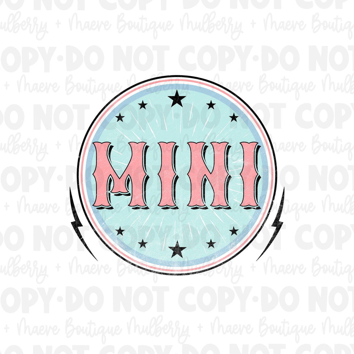 DTF Transfers | Ready To Press | Sublimation |  MINI Stars Circle | Kids