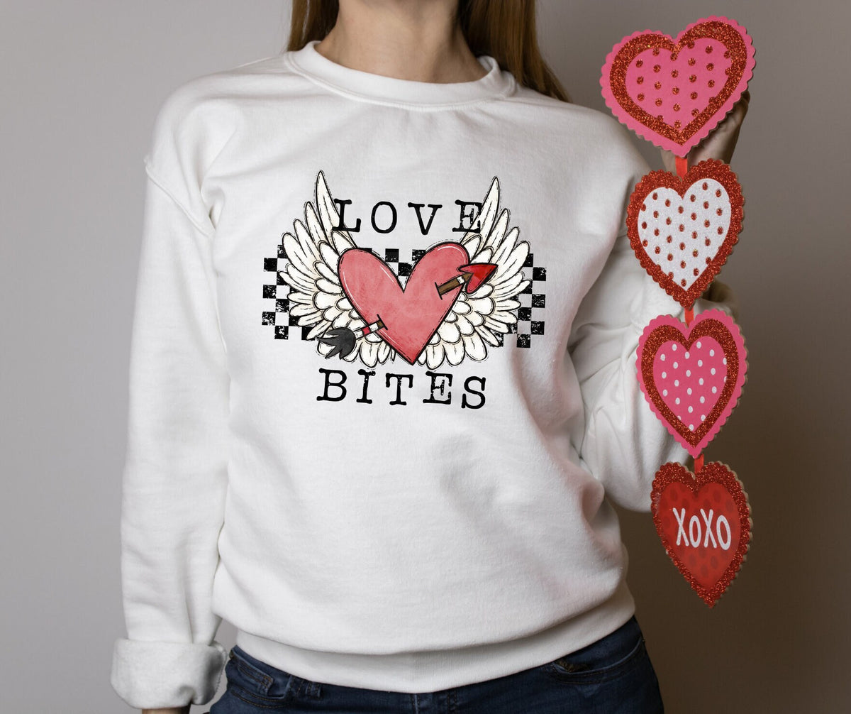 DTF Transfers | Ready To Press | Sublimation | Love Bites | Heart | Arrow | Wings