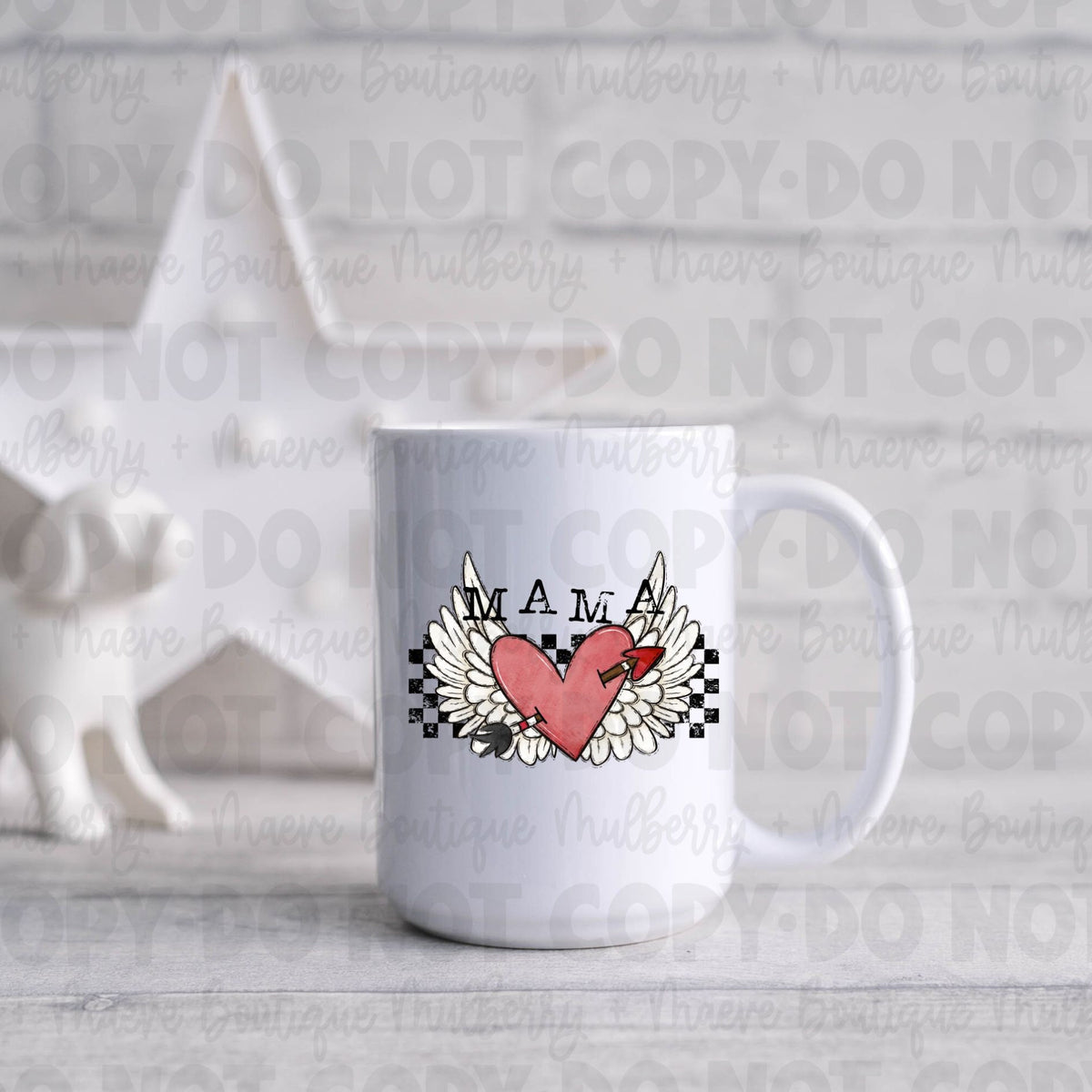 DTF Transfers | Ready To Press | Sublimation | MAMA| Heart | Arrow | Wings