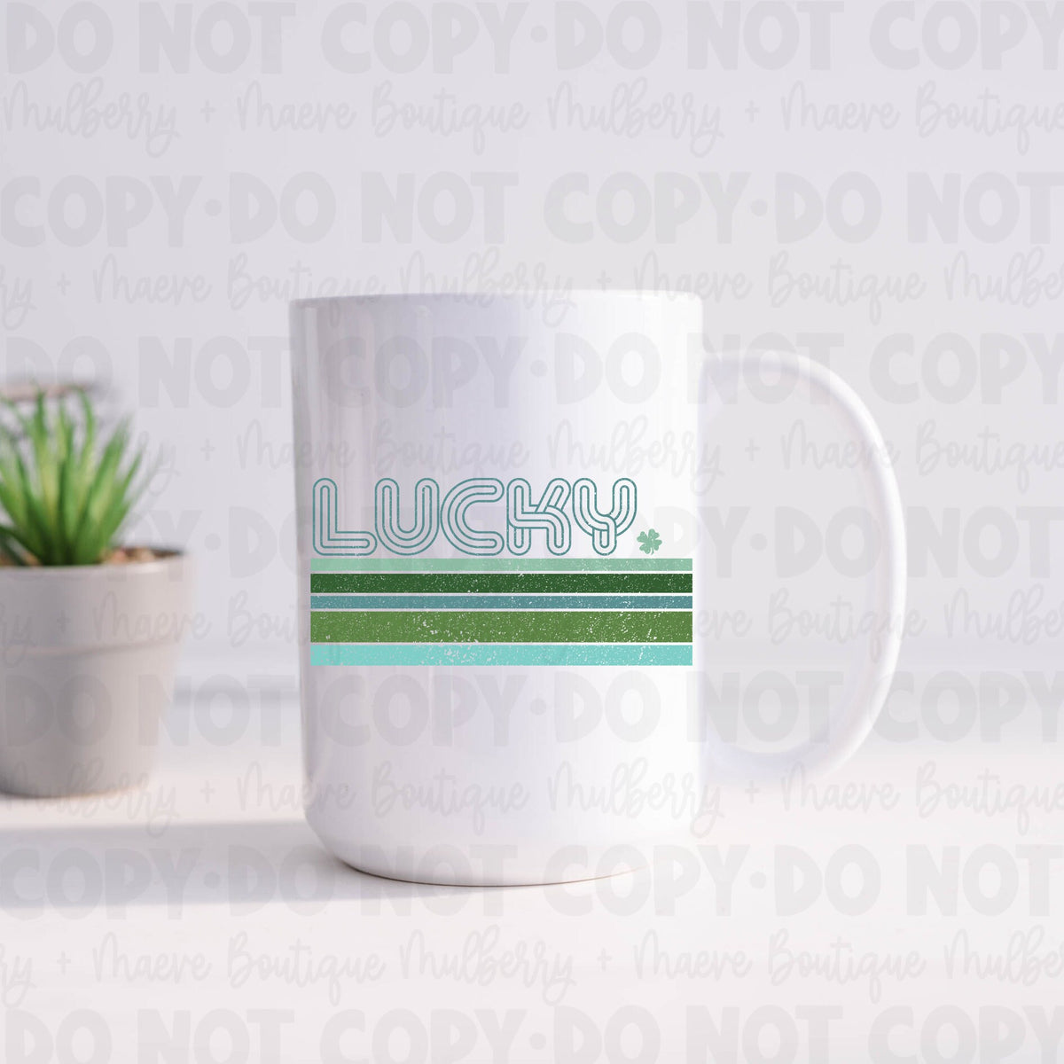 Lucky Vintage Stripes DTF Transfer