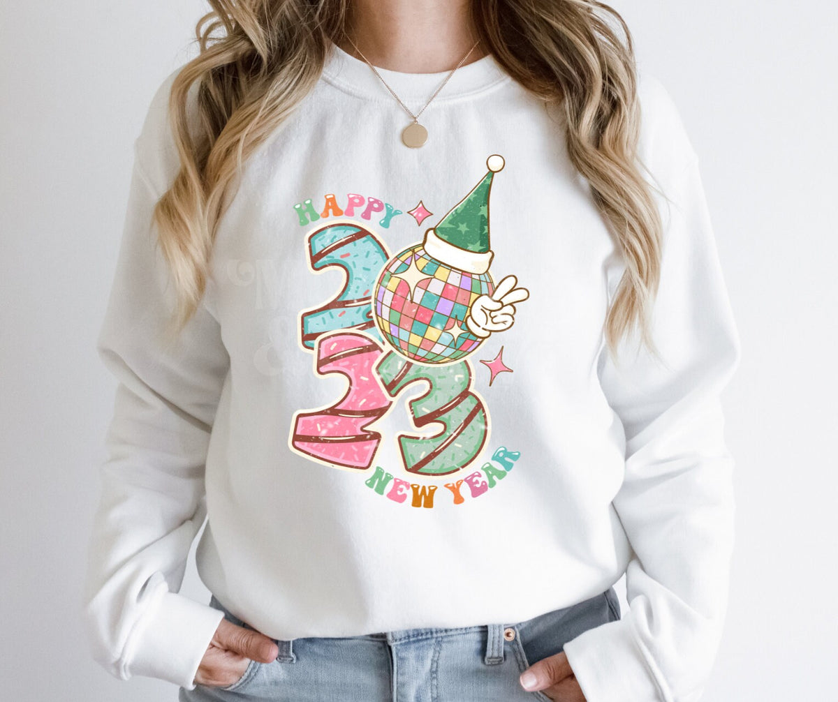 DTF Print Transfers | Ready To Press | 2023 | Happy New Year